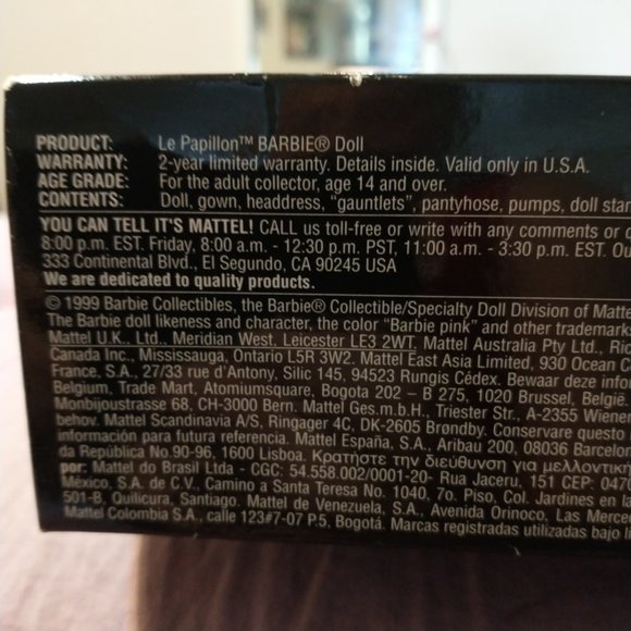 1999 Bob Mackie Le Papillon 40th Anniversity - Picture 4 of 15